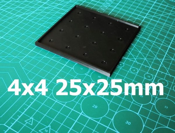 Movement tray, podstawka regimentowa 25x25mm - 4x4